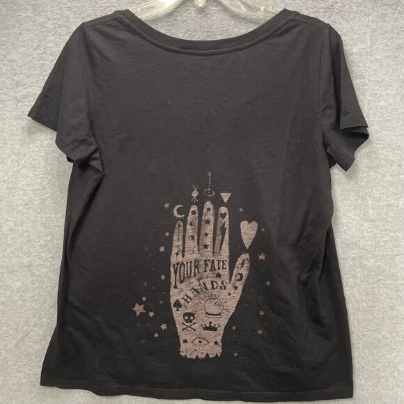Torrid Slub Knit Graphic Tee ‘Your Fate Is In Your Hands’ Size 0X - Picture 3 of 5